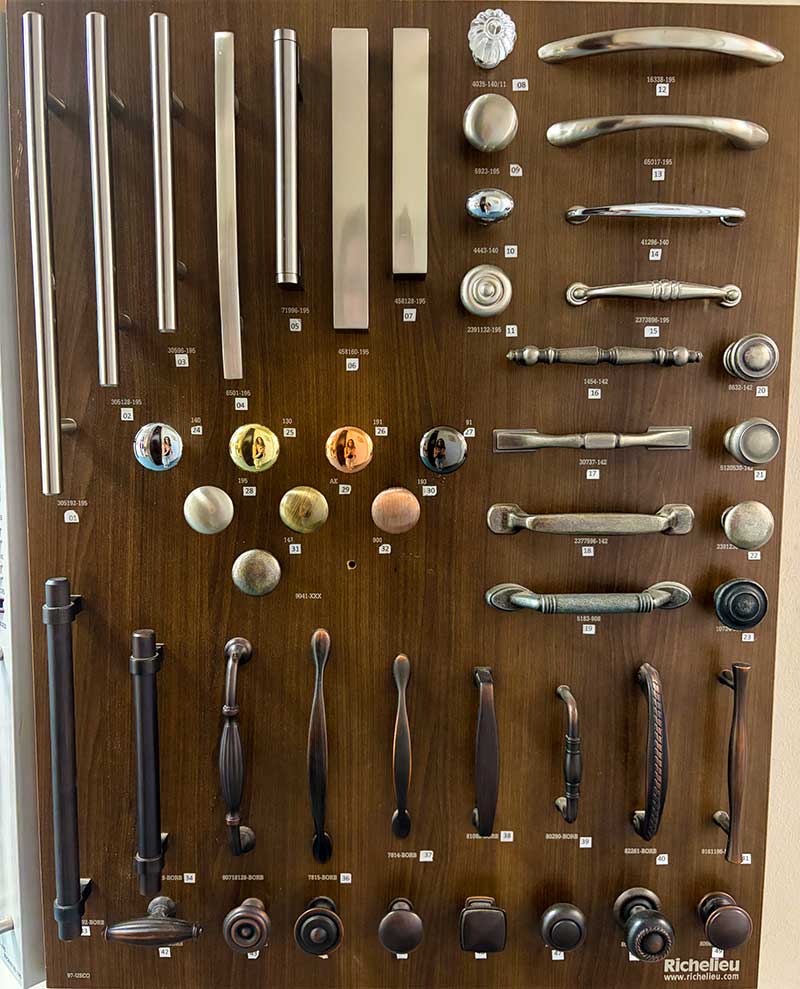 Closet Hardware knobs and handles